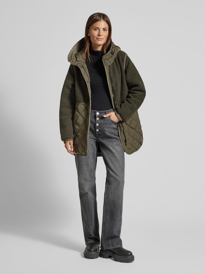 Peek & Cloppenburg Fuchs SchmittSteppmantel mit Druckknopfleiste in khaki