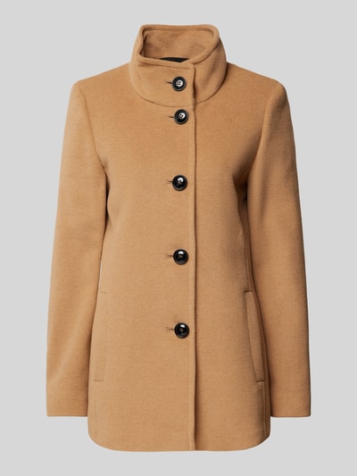 Peek & Cloppenburg Fuchs SchmittWolljacke Mit Stehkragen Und Knopfverschluss In Camel