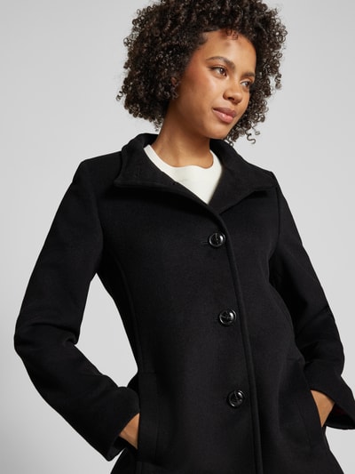 Peek & Cloppenburg Fuchs SchmittWolljacke Mit Stehkragen Und Knopfverschluss In Black