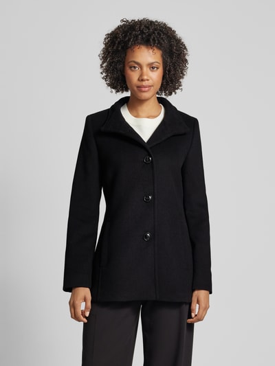 Peek & Cloppenburg Fuchs SchmittWolljacke Mit Stehkragen Und Knopfverschluss In Black