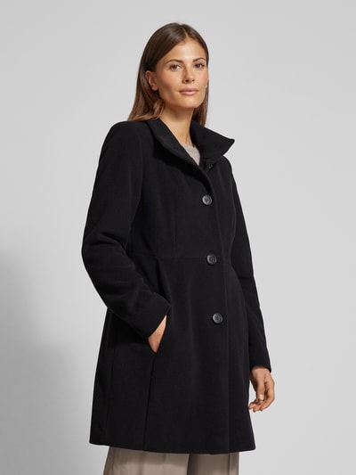 Peek & Cloppenburg Fuchs SchmittWollmantel Mit Stehkragen In Black