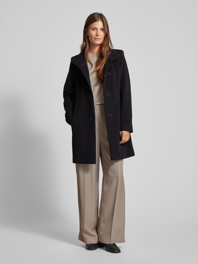 Peek & Cloppenburg Fuchs SchmittWollmantel mit Stehkragen in black
