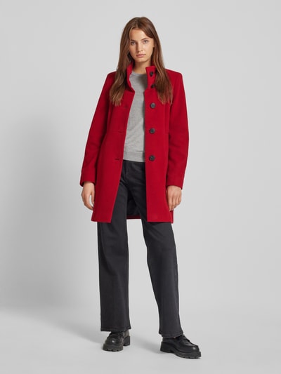 Peek & Cloppenburg Fuchs SchmittWollmantel mit Stehkragen in rot