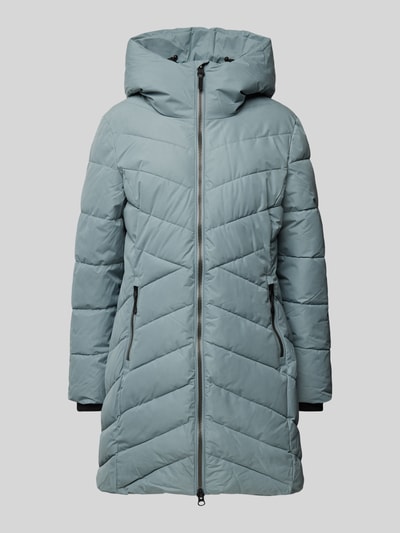 Peek & Cloppenburg G.I.G.A. DXSteppmantel Mit Zweiwege-Reißverschluss Modell 'GW17' In Rauchblau