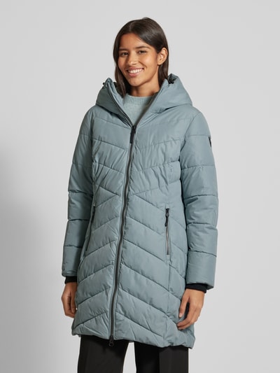 Peek & Cloppenburg G.I.G.A. DXSteppmantel Mit Zweiwege-Reißverschluss Modell 'GW17' In Rauchblau