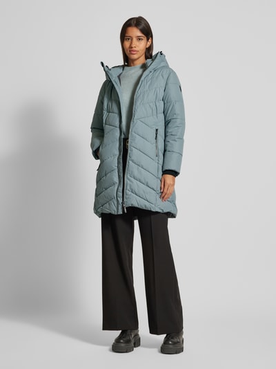 Peek & Cloppenburg G.I.G.A. DXSteppmantel mit Zweiwege-Reißverschluss Modell 'GW17' in rauchblau