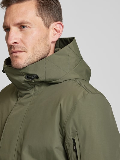 Peek & Cloppenburg G-LABParka Mit Eingrifftaschen Modell 'TRACER' In Oliv Melange