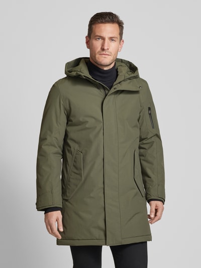 Peek & Cloppenburg G-LABParka Mit Eingrifftaschen Modell 'TRACER' In Oliv Melange