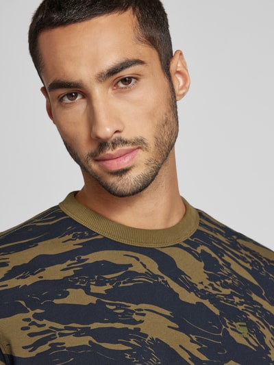 Peek & Cloppenburg G-Star RawSweatshirt Mit Logo-Stitching In Oliv