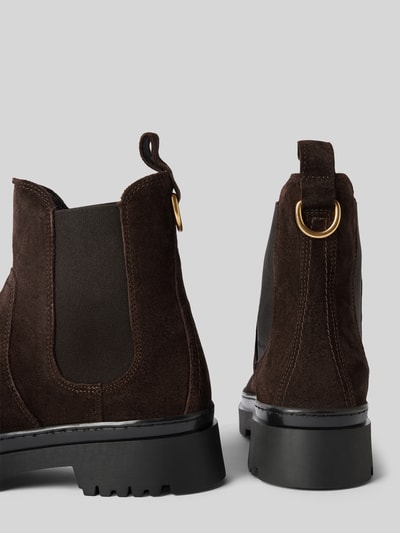 Peek & Cloppenburg GantChelsea Boots Aus Leder Mit Applikation Modell 'Aligrey' In Dunkelbraun
