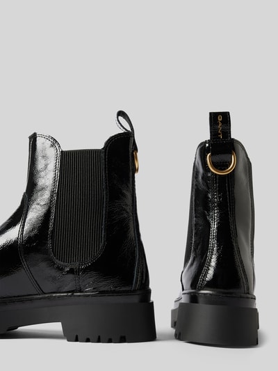 Peek & Cloppenburg GantChelsea Boots Aus Leder Mit Applikation Modell 'Aligrey' In Black