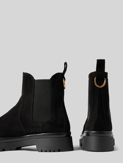 Peek & Cloppenburg GantChelsea Boots Aus Leder Mit Applikation Modell 'Aligrey' In Black