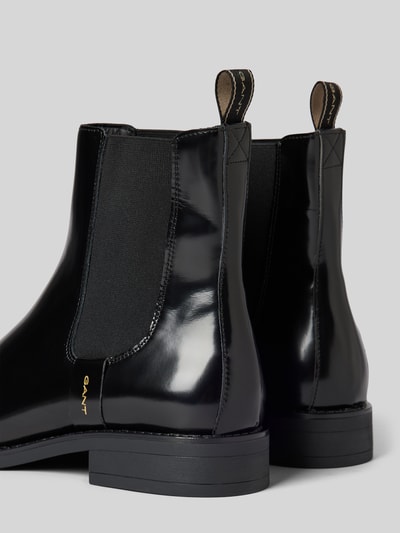Peek & Cloppenburg GantChelsea Boots Aus Leder Mit Label-Detail Modell 'Fayy' In Black