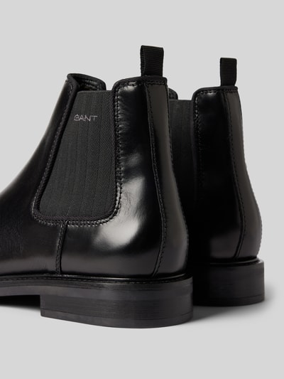 Peek & Cloppenburg GantChelsea Boots Aus Leder Mit Label-Schriftzug Modell 'St Fairkon' In Black