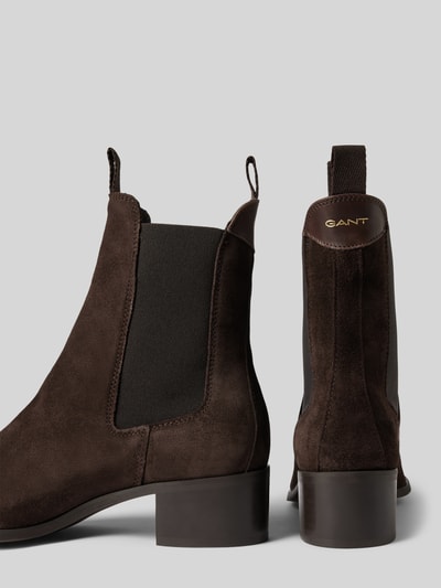 Peek & Cloppenburg GantChelsea Boots Aus Leder Mit Zugschlaufen Modell 'Broomly' In Dunkelbraun