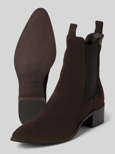 Peek & Cloppenburg GantChelsea Boots Aus Leder Mit Zugschlaufen Modell 'Broomly' In Dunkelbraun