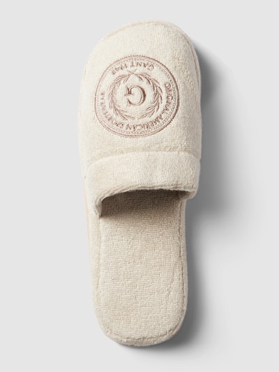 Peek & Cloppenburg GantHausschuhe Mit Label-Stitching Modell 'CREST' In Sand