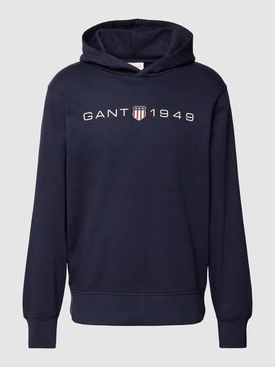 Peek & Cloppenburg GantHoodie Mit Label-Print In Marine