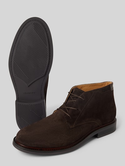 Peek & Cloppenburg GantLederboots Mit Schnürverschluss Modell 'St Fairkon' In Mittelbraun