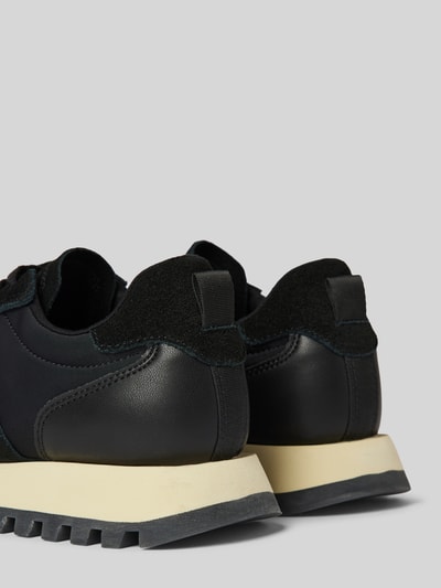 Peek & Cloppenburg GantLedersneaker Mit Label-Details Modell 'CAFFAY' In Black