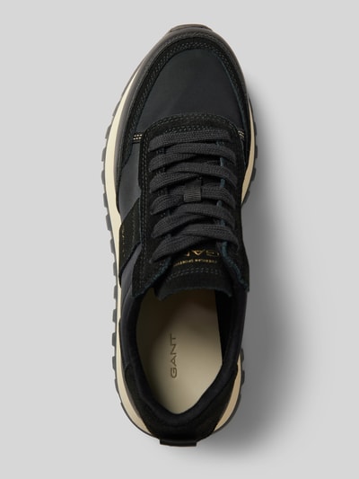 Peek & Cloppenburg GantLedersneaker Mit Label-Details Modell 'CAFFAY' In Black