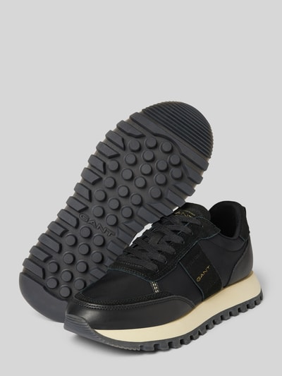 Peek & Cloppenburg GantLedersneaker Mit Label-Details Modell 'CAFFAY' In Black