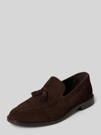 Peek & Cloppenburg GantLoafers aus Leder Modell 'Lozham' in mittelbraun