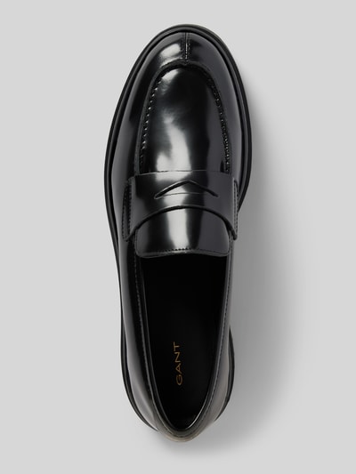 Peek & Cloppenburg GantPenny-Loafer Aus Leder Mit Schaftbrücke Modell 'Aligrey' In Black