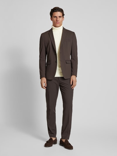 Peek & Cloppenburg GantRollkragenpullover mit Label-Stitching in offwhite