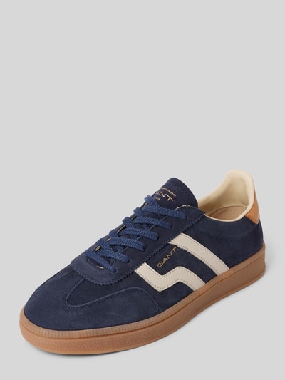 Peek & Cloppenburg GantSneaker aus Leder mit Label-Stitching Modell 'Cuzima' in bleu