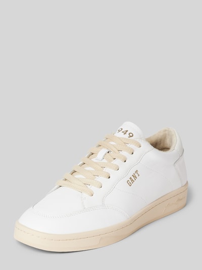 Peek & Cloppenburg GantSneaker aus Leder mit Schnürung in weiss