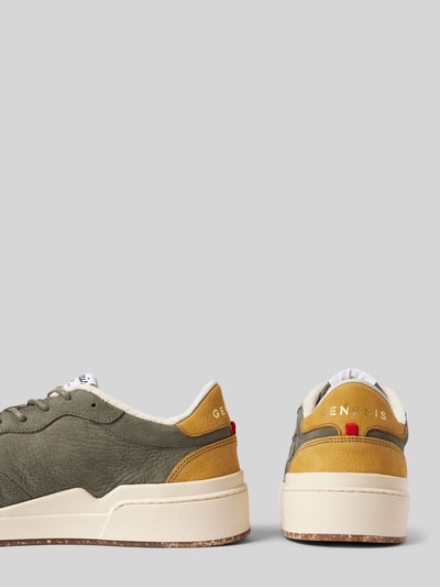 Peek & Cloppenburg GenesisLedersneaker Mit Label-Patch Modell 'G-Soley Porto' In Mittelgrau