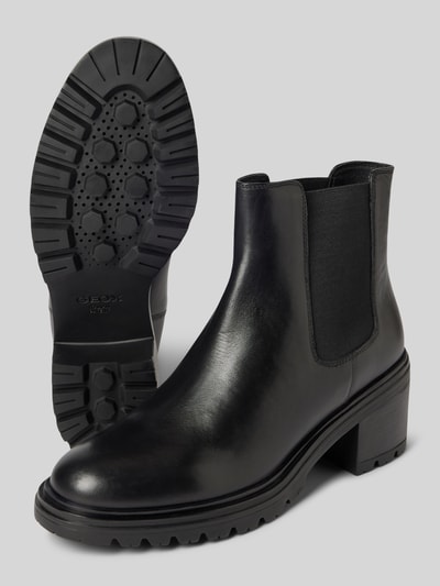 Peek & Cloppenburg GeoxLederboots Mit Blockabsatz Modell 'DAMIANA' In Black