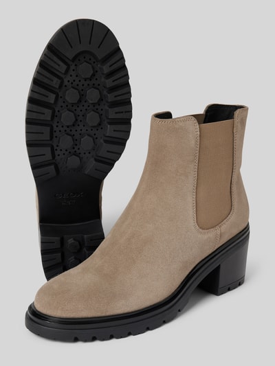 Peek & Cloppenburg GeoxLederboots Mit Elastischen Einsätzen Modell 'DAMIANA' In Taupe