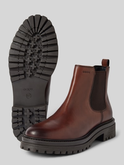 Peek & Cloppenburg GeoxLederboots Mit Label-Prägung Modell 'IRIDEA' In Dunkelbraun