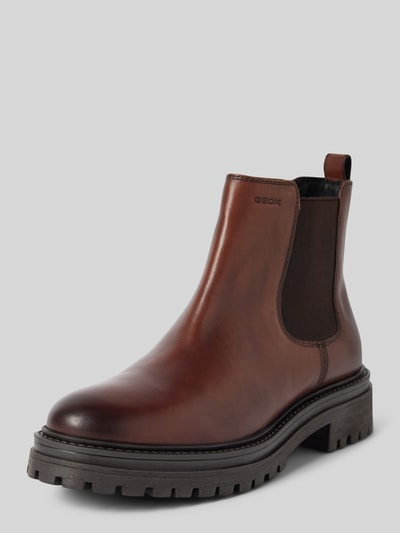 Peek & Cloppenburg GeoxLederboots mit Label-Prägung Modell 'IRIDEA' in dunkelbraun