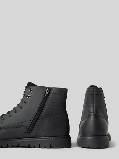 Peek & Cloppenburg GeoxLederboots Mit Ziernähten Modell 'GHIACCIAIOD' In Black