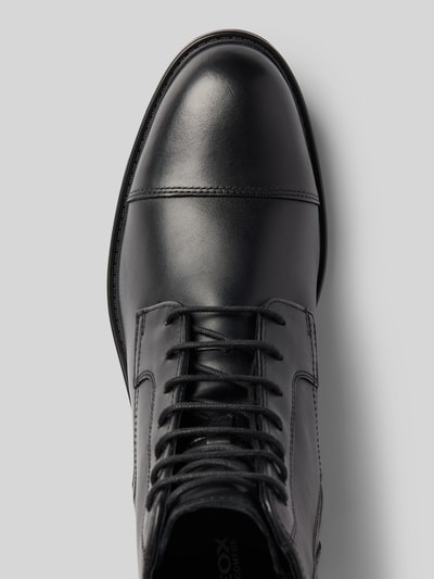 Peek & Cloppenburg GeoxLederboots Mit Ziernähten Modell 'U WALK PLEASURE' In Black