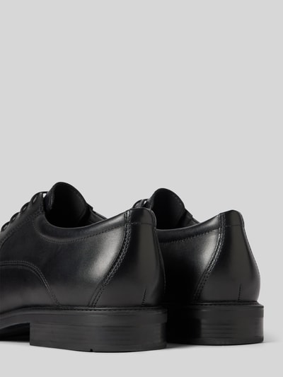 Peek & Cloppenburg GeoxLederderby Mit Strukturierter Sohle Modell 'BRANDOLF' In Black