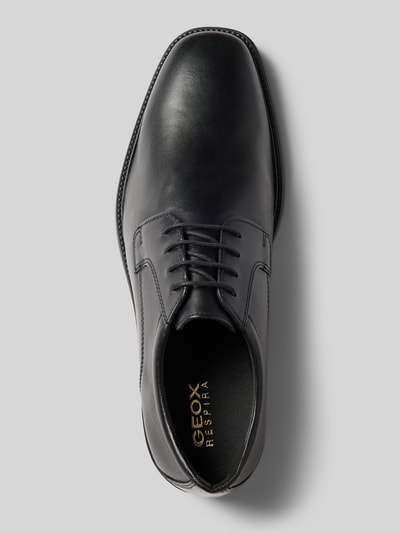Peek & Cloppenburg GeoxLederderby Mit Strukturierter Sohle Modell 'BRANDOLF' In Black
