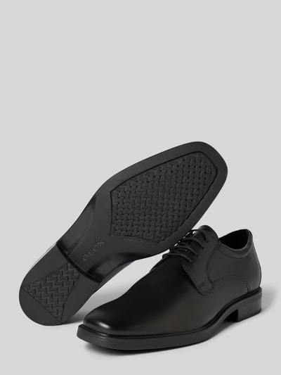 Peek & Cloppenburg GeoxLederderby Mit Strukturierter Sohle Modell 'BRANDOLF' In Black