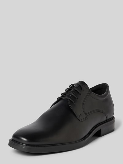 Peek & Cloppenburg GeoxLederderby mit strukturierter Sohle Modell 'BRANDOLF' in black