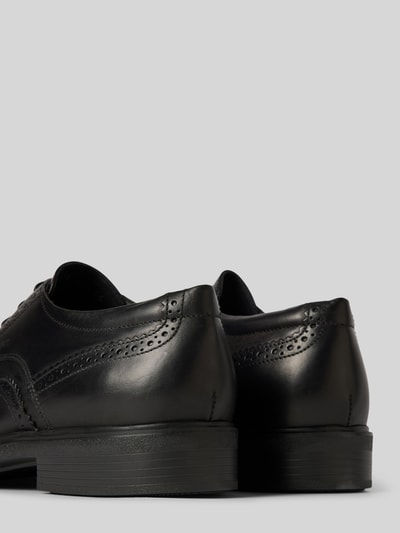 Peek & Cloppenburg GeoxLederderby Mit Ziernähten Modell 'DUBLIN' In Black