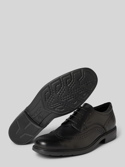 Peek & Cloppenburg GeoxLederderby Mit Ziernähten Modell 'DUBLIN' In Black