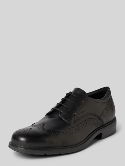 Peek & Cloppenburg GeoxLederderby mit Ziernähten Modell 'DUBLIN' in black