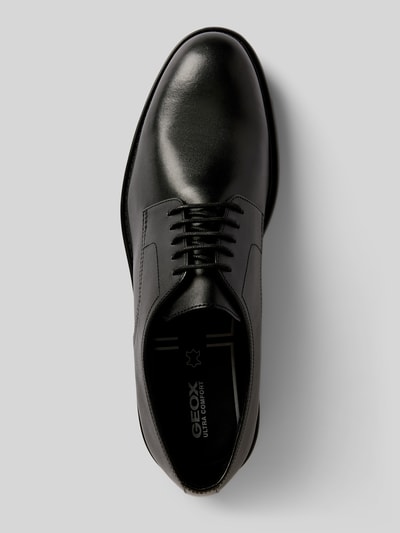 Peek & Cloppenburg GeoxLederderby Mit Ziernähten Modell 'U WALK PLEASURE' In Black