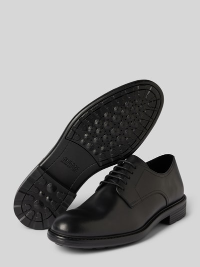 Peek & Cloppenburg GeoxLederderby Mit Ziernähten Modell 'U WALK PLEASURE' In Black