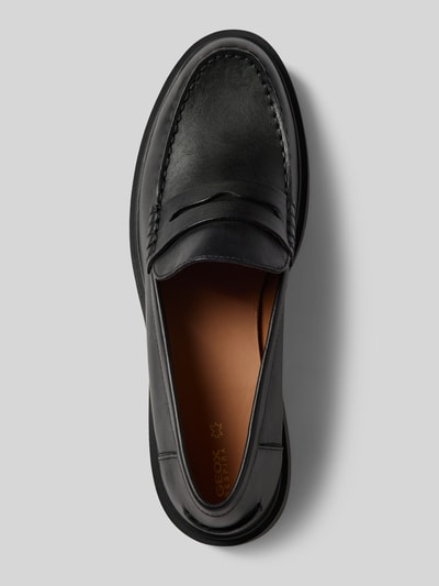 Peek & Cloppenburg GeoxLederloafer Mit Schaftbrücke In Black