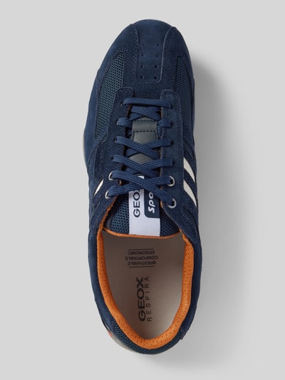 Peek & Cloppenburg GeoxLedersneaker Mit Kontrastbesatz Modell 'SNAKE' In Dunkelblau