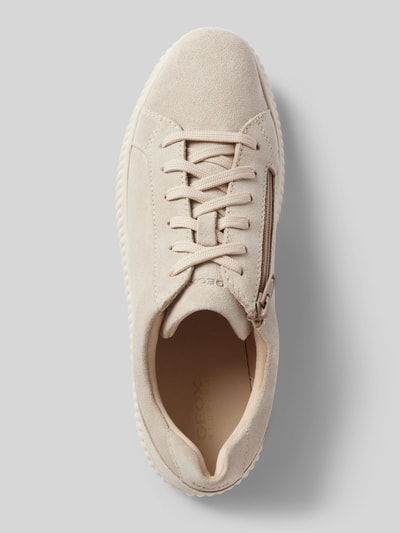 Peek & Cloppenburg GeoxLedersneaker Mit Label-Prägung Modell 'GRAISY' In Ecru